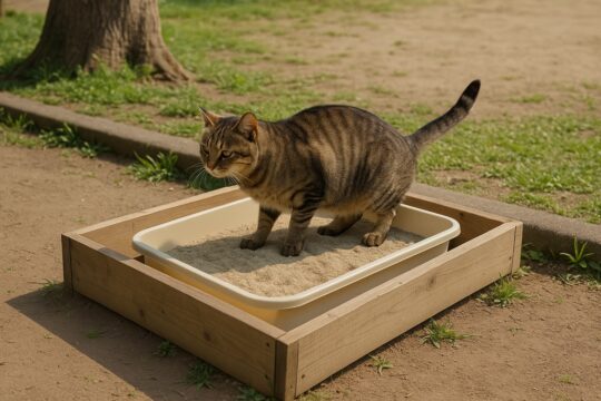 地域猫のトイレ管理もマナーの一部