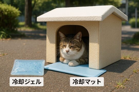 保冷剤や冷却マットなど冷却アイテムの活用