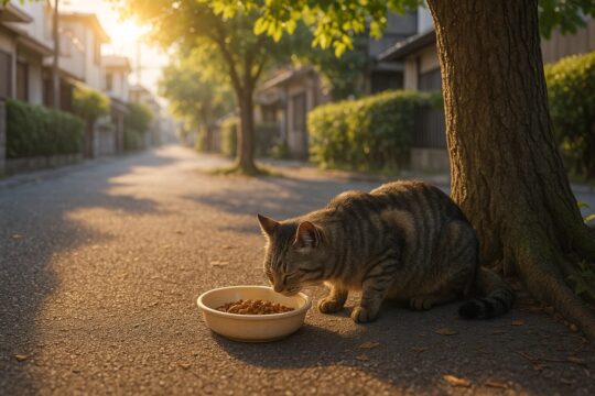 エサの置き方や時間帯の工夫