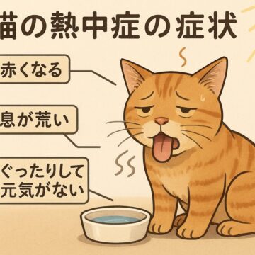 暑さで体調を崩した地域猫の見分け方