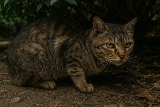 野良猫がノミだらけの原因と影響