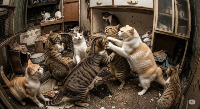 多頭飼育崩壊の共食いリスク
