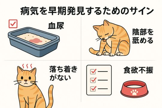 ストルバイト結石症の主な症状
