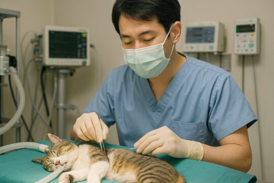 さくら耳にする歳に猫は痛い？全身麻酔の安全性