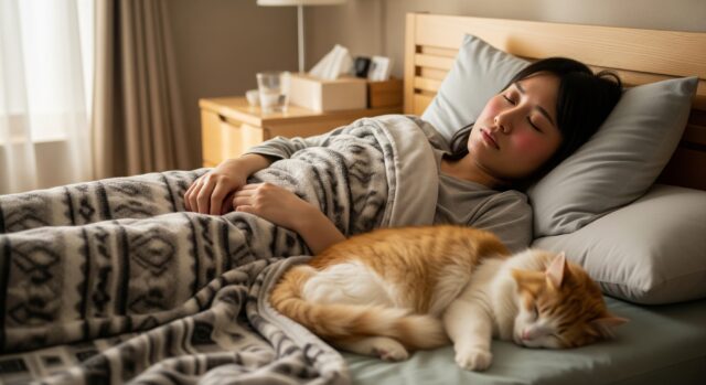 一緒に寝る猫に配慮すべき注意点とは