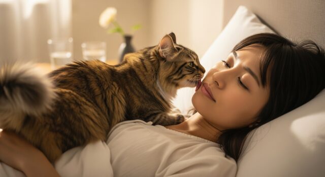 飼い主の体調が悪いときに猫が甘える理由